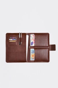 Morca Nova 13-14 inç Suni Deri Su Geçirmez Kılıf Laptop Çantası Taba