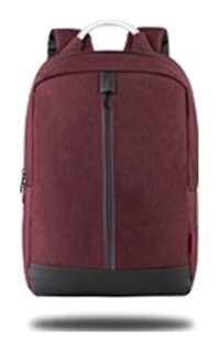 Classone GENOA 15.6 inç Kumaş Su Geçirmez Sırt Laptop Çantası Bordo