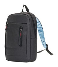 Plm PL12 Castelo 15.6 inç Kumaş Sırt Laptop Çantası Siyah