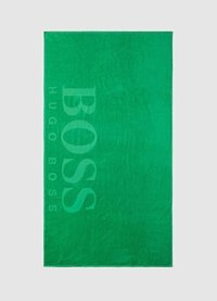 Hugo Boss Carved Drao Plage Plaj Havlusu Yeşil