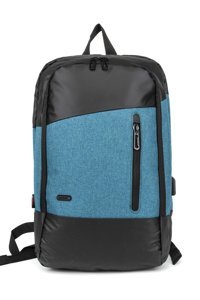 Necati Çanta 15.6 inç Kumaş Su Geçirmez Sırt Laptop Çantası Mavi