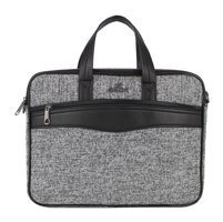 Case Club 13 inç Kumaş Su Geçirmez El-Omuz Laptop Çantası Gri