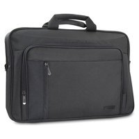 Addison 300458 18 inç Deri El-Omuz Laptop Çantası Siyah