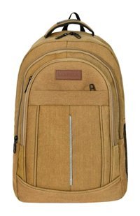 Barberri 7300 17 inç Kanvas Sırt Laptop Çantası Bej