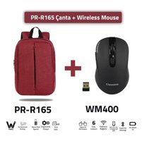 Classone PR-R165 15.6 inç Kumaş Su Geçirmez Sırt Laptop Çantası Siyah