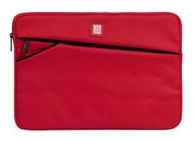 Minbag Alice 13 inç Suni Deri Su Geçirmez Kılıf Laptop Çantası Kırmızı