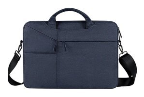Ljxdys 14.1-15.4 inç Kumaş Su Geçirmez El-Omuz Laptop Çantası Lacivert