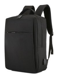 Hallow 17 inç Kumaş Sırt Laptop Çantası Siyah