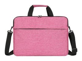 Jms 15.6 inç Tuval Su Geçirmez Kılıf Laptop Çantası Pembe