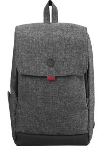 Addison 300566 15.6 inç Deri Sırt Laptop Çantası Gri