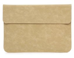 Szykd A1534 12 inç Deri Su Geçirmez Kılıf Laptop Çantası Haki