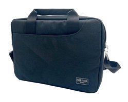 Differ Studio 13-14.9 inç Kumaş Su Geçirmez El-Omuz Laptop Çantası Siyah