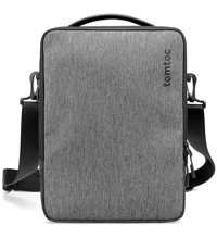 Tomtoc Defenderace H14-C01G 13-14.9 inç Polyester Su Geçirmez El-Omuz Laptop Çantası Gri