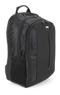 Case Club 17 inç Polyester Su Geçirmez Sırt Laptop Çantası Siyah