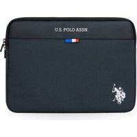 U.S. Polo Assn. 13-13.3 inç Deri Kılıf Laptop Çantası Gri