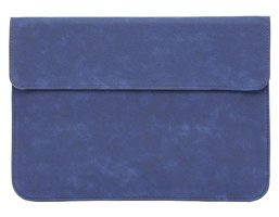Szykd A1707-A1990 15.4 inç Deri Su Geçirmez Kılıf Laptop Çantası Koyu Mavi