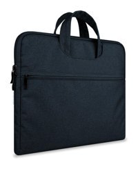 Arabulalaca KLVL-WFH9 13-14.9 inç Kumaş Su Geçirmez Kılıf Laptop Çantası Siyah