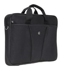 Plm Yf 15 inç Kumaş Su Geçirmez El-Omuz Laptop Çantası Siyah