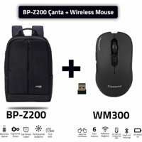 Classone Zaino Bp-Z200 15.6 inç Kumaş Su Geçirmez Sırt Laptop Çantası Siyah