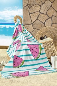 Maxstyle Fruity Kadife Plaj Havlusu Çok Renkli