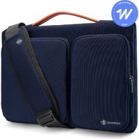 Tomtoc Defender A42E1B1 15.6 inç Polyester El-Omuz Laptop Çantası Gri-Lacivert