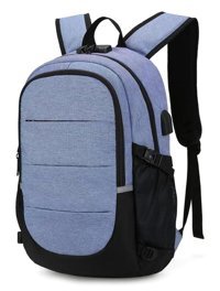 Bsxjh 15.6 inç Oxford Kumaş Su Geçirmez Sırt Laptop Çantası Mavi