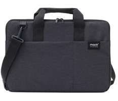 Mack City Fit 15.6 inç Kumaş Su Geçirmez El-Omuz Laptop Çantası Siyah