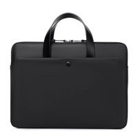 Cicilin 14 inç Kumaş Su Geçirmez El-Omuz Laptop Çantası Siyah