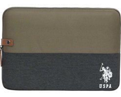 U.S. Polo Assn. PLEVR23696 13-13.3 inç Polyester Su Geçirmez Kılıf Laptop Çantası Haki