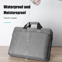 Jms 15.6 inç Polyester Su Geçirmez El-Omuz Laptop Çantası Gri
