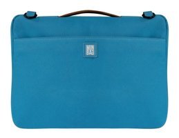 Minbag Michael 15 inç Polyester Su Geçirmez El-Omuz Laptop Çantası Mavi