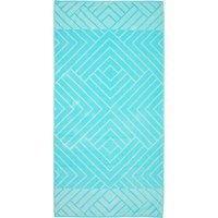 Özdilek Cannes Diamond Style Blue Kadife Plaj Havlusu Çok Renkli