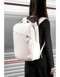 Tomtoc Voyage T50M1D1 15.6 inç Kumaş Su Geçirmez Sırt Laptop Çantası Beyaz