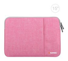 Haweel 15 inç Oxford Kumaş Su Geçirmez El-Omuz Laptop Çantası Pembe