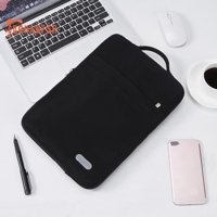 Jms 15 inç Suni Deri Su Geçirmez El-Omuz Laptop Çantası Siyah