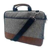 Differ Studio 13.3-14 inç Kumaş Su Geçirmez El-Omuz Laptop Çantası Gri-Kahverengi