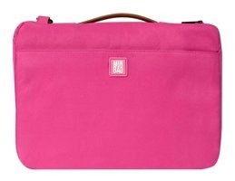 Minbag Lora 13 inç Polyester Su Geçirmez El-Omuz Laptop Çantası Pembe