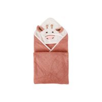 Wonderland Giyilebilir Polyester Çocuk Plaj Havlusu Kırmızı