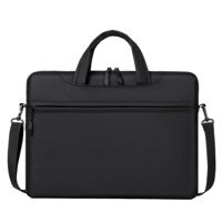 Cicilin 13.3-14.1-15.6 inç Kumaş Su Geçirmez El-Omuz Laptop Çantası Siyah