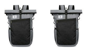 Lyeaa 15.6 inç Naylon Kumaş Su Geçirmez Sırt Laptop Çantası Koyu Gri