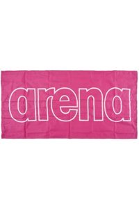 Arena Gym Smart Mikrofiber Plaj Havlusu Beyaz Pembe