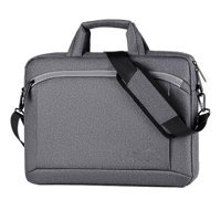 Wslcn 14 inç Oxford Kumaş Su Geçirmez El-Omuz Laptop Çantası Koyu Gri
