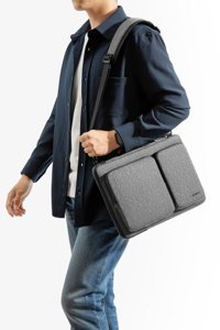 Tomtoc Defender A42E1G3 16 inç Polyester El-Omuz Laptop Çantası Gri