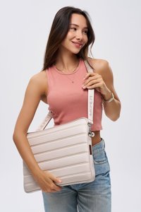 Morca 15-15.9 inç Sandia Su Geçirmez El-Omuz Laptop Çantası Bej