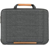 Wiwu 15.6 inç Deri Su Geçirmez El-Omuz Laptop Çantası Gri