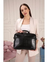 The Moda West 15.6 inç Denye El-Omuz Laptop Çantası Siyah