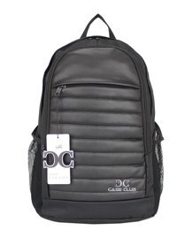 Case Club 15.6 inç Kumaş Su Geçirmez Sırt Laptop Çantası Gri-Siyah