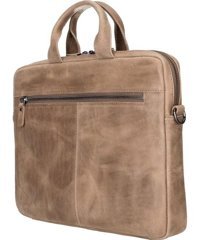 Bouletta Apollo AA6 13-14 inç Deri Su Geçirmez El-Omuz Laptop Çantası Vizon