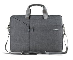 Wiwu 15.6 inç Polyester Su Geçirmez El-Omuz Laptop Çantası Gri