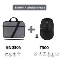 Classone Eko BND304-T300 15.6 inç Kumaş El-Omuz Laptop Çantası Siyah